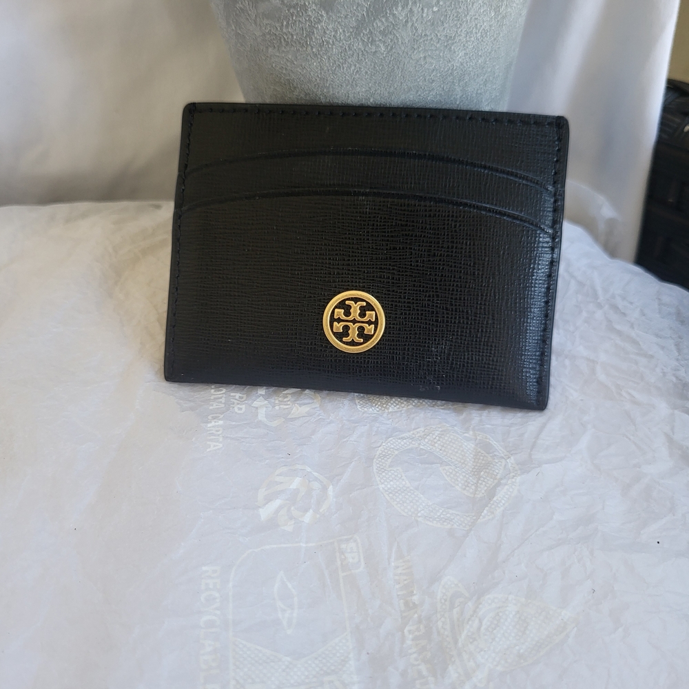 Tory Burch Black and Gold Card Holder. # 54 - Picture 7 of 7